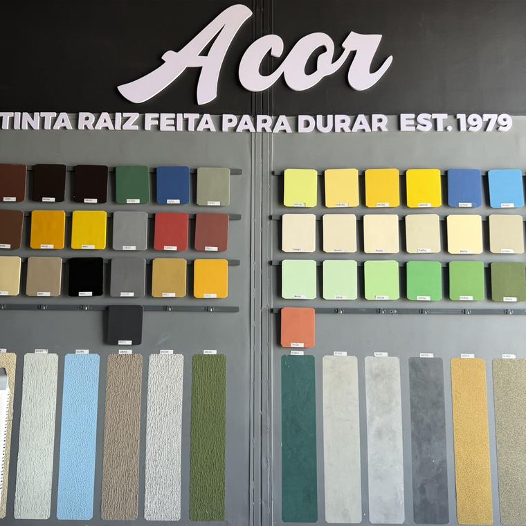 Loja A Cor Tintas Anápolis GO R. Israel Pinheiro Jardim Alvorada painel de cores